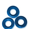 Oxballs Fat Willy 3 Pack Jumbo Cock Rings - Space Blue
