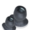 Oxballs Morphhole 1 Gaper Plug Small - Black Ice