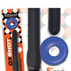Oxballs Oxshot 6" Silicone Butt Nozzle w/Flex Cockring - Black/Blue
