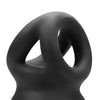 Oxballs Tri-Squeeze Cocksling/Ball Stretcher - Black Ice