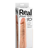 Real Feel No. 10  Long 10" Vibe Waterproof - Mutli-speed Flesh