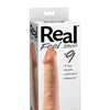 Real Feel No. 9  Long 9" Vibe Waterproof - Mutli-speed Flesh