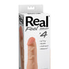 Real Feel No. 4  Long 6" Vibe Waterproof - Mutli-speed Flesh