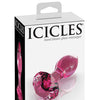 Icicles No. 79 Hand Blown Glass Diamond Butt Plug - Pink