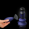 Icicles No. 83 Hand Blown Glass Vibrating Butt Plug w/Remote - Blue