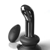 Icicles No. 84 Hand Blown Glass Vibrating Butt Plug w/Remote - Black