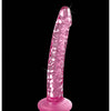 Icicles No. 86 Hand Blown Glass Massager w/Suction Cup - Pink