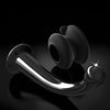 Icicles No. 87 Hand Blown Glass G-Spot Massager w/Suction Cup -  Black