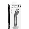 Icicles No. 88 Hand Blown Glass G-Spot Massager w/Suction Cup -  Clear