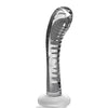 Icicles No. 88 Hand Blown Glass G-Spot Massager w/Suction Cup -  Clear