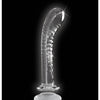 Icicles No. 88 Hand Blown Glass G-Spot Massager w/Suction Cup -  Clear