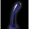 Icicles No. 89 Hand Blown Glass G-Spot Massager w/Suction Cup -  Blue