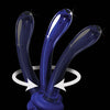 Icicles No. 89 Hand Blown Glass G-Spot Massager w/Suction Cup -  Blue