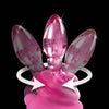 Icicles No. 90 Hand Blown Glass Butt Plug w/Suction Cup -  Pink