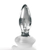 Icicles No. 91 Hand Blown Glass Butt Plug w/Suction Cup - Clear