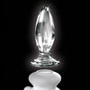 Icicles No. 91 Hand Blown Glass Butt Plug w/Suction Cup - Clear
