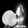 Icicles No. 91 Hand Blown Glass Butt Plug w/Suction Cup - Clear