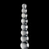 Icicles No. 2 Hand Blown Glass Massager - Clear Rippled