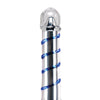 Icicles No. 20 Hand Blown Glass Vibrator Waterproof - Clear w/Blue Swirls