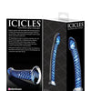 Icicles No. 29 Hand Blown Glass - Clear w/Ridges