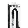 Icicles No. 38 Hand Blown Glass Handled Whip - Clear