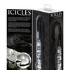 Icicles No. 38 Hand Blown Glass Handled Whip - Clear