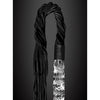 Icicles No. 38 Hand Blown Glass Handled Whip - Clear