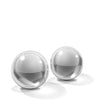 Icicles No. 42 Hand Blown Glass Medium Ben Wa Balls - Clear