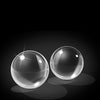 Icicles No. 42 Hand Blown Glass Medium Ben Wa Balls - Clear