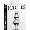 Icicles No. 47 Hand Blown Glass Butt Plug - Clear