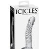Icicles No. 61 Hand Blown Glass G Spot Dong - Clear