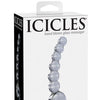 Icicles No. 66 Hand Blown Glass G Spot Dong - Clear