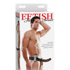 Fetish Fantasy Series 8" Vibrating Hollow Strap On - Brown