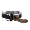 Fetish Fantasy Series 8" Vibrating Hollow Strap On - Brown