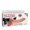 Fetish Fantasy Series 9" Vibrating Hollow Strap On w/Balls - Flesh