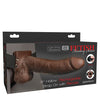 Fetish Fantasy Series 8" Hollow Rechargeable Strap On w/Remote - Brown