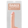 Basix Rubber Works 8" Dong w/Suction Cup - Flesh