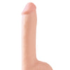 Basix Rubber Works 8" Dong w/Suction Cup - Flesh