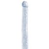 Basix Rubber Works 12" Double Dong - Clear