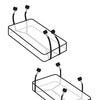 Fetish Fantasy Limited Edition Wraparound Mattress Restraints - Black