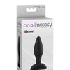 Anal Fantasy Collection Mini Silicone Plug - Black