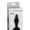 Anal Fantasy Collection Small Silicone Plug - Black