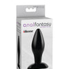 Anal Fantasy Collection Medium Silicone Plug - Black