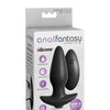 Anal Fantasy Collection Remote Control Silicone Plug - Black