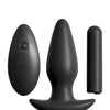 Anal Fantasy Collection Remote Control Silicone Plug - Black