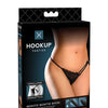 Hookup Panties Remote Bowtie Bikini Black S-L