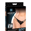 Hookup Panties Remote Bowtie Bikini Black XL-XXL