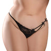 Hookup Panties Remote Bowtie Bikini Black XL-XXL