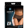 Hookup Panties Crotchless Love Garter Black S-L