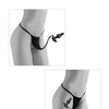 Hookup Panties Crotchless Love Garter Black S-L